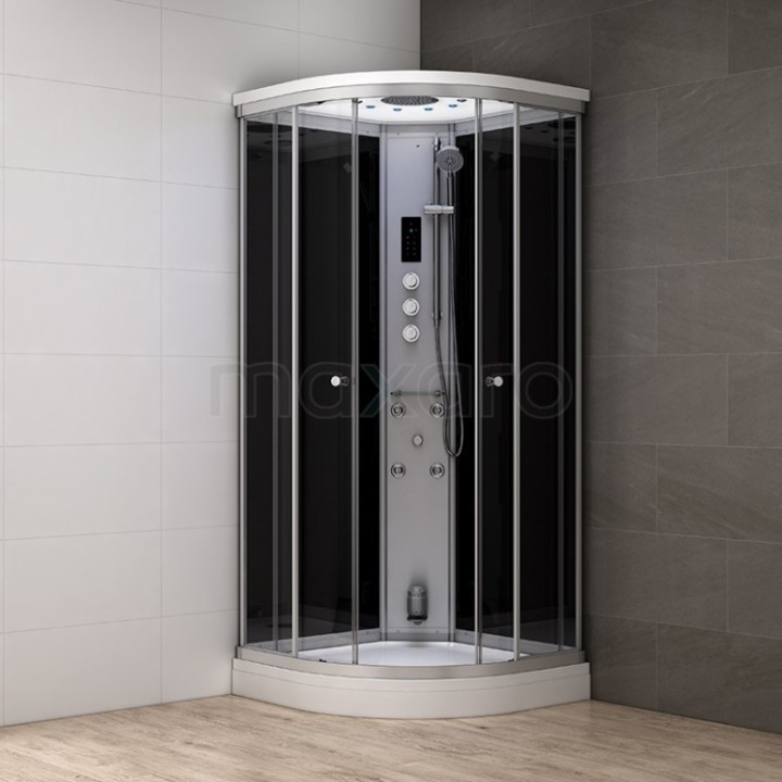Parní sprchový box Mocoori Modera bílá verze 80x80x219cm