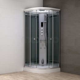 Parní sprchový box Mocoori Modera černá verze 80x80x219cm