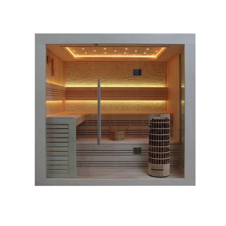 Luxusní finská sauna Bellagio E1247C Cilindro 180x180x216