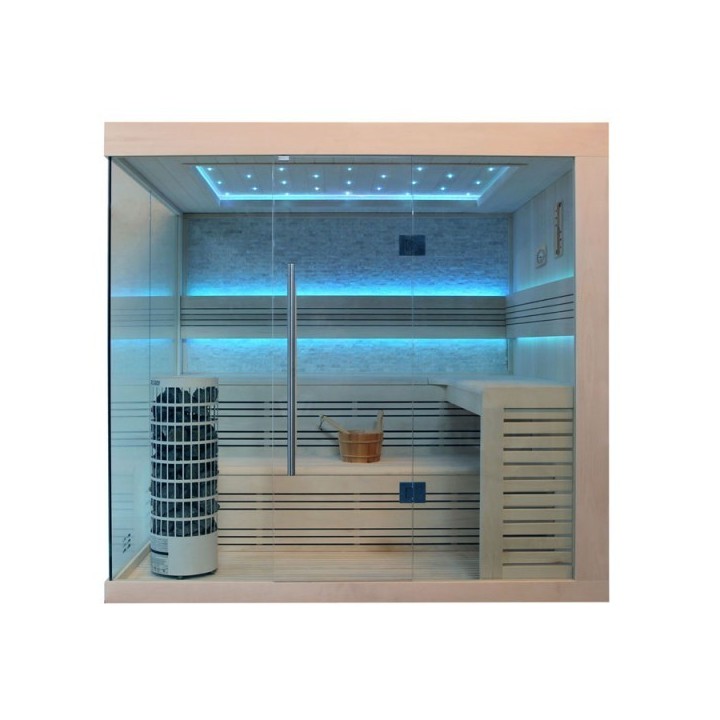 Luxusní finská sauna Bellagio E1246C Cilindro 180x180x216