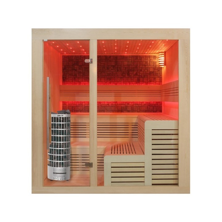 Luxusní finská sauna Bellagio EOSPA E1213C 180x180x210