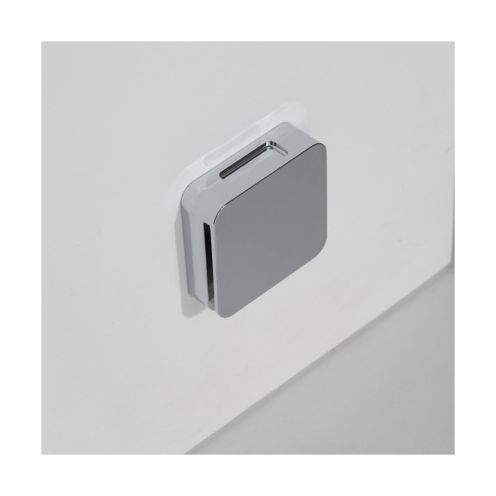 Parní box EAGO DZ108F15 stříbrná / nerez verze 90x90cm / levá bez vaničky