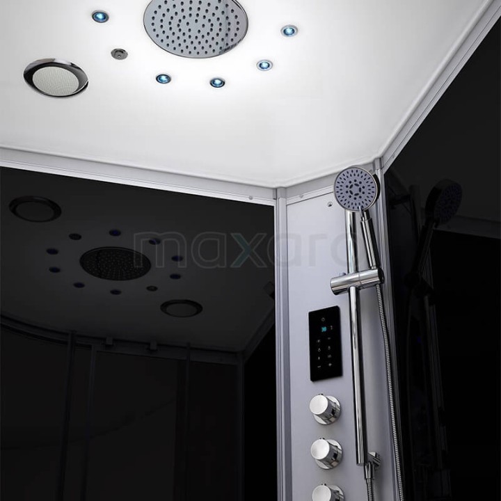 Parní sprchový box Plash White 2 140x90x219