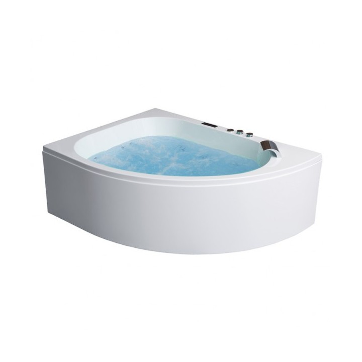 Hydromasážní vana AWT GE120TSL 190x130 (bluetooth, osvětlení trysek)