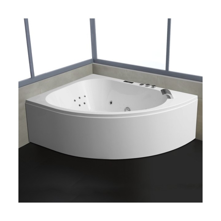 Hydromasážní vana AWT GE120TSL 190x130 (bluetooth, osvětlení trysek)