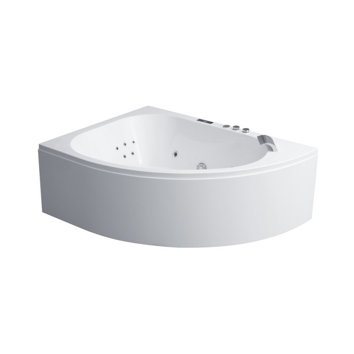 Hydromasážní vana AWT GE120TSL 190x130 (bluetooth, osvětlení trysek)