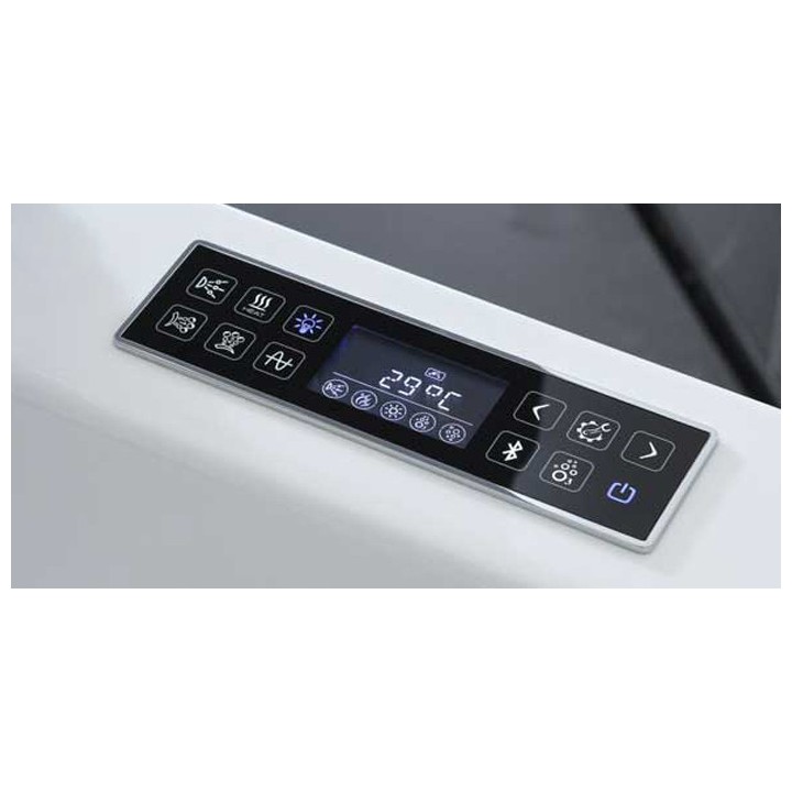 Hydromasážní vana AWT GE118TSL 180x130 pravá (bluetooth, osvětlení trysek)