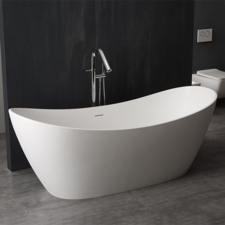 Luxusní vana z litého kamene EAGO BS-525 185x83 mat