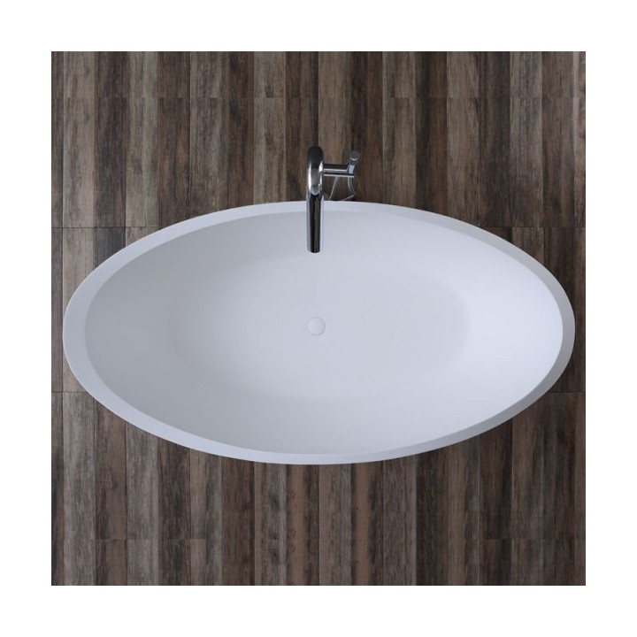 Luxusní vana z litého kamene EAGO BS-526 185x79 mat