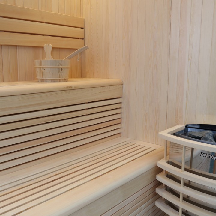Finská sauna AWT E1801B borovice 160x160 6kW Vega