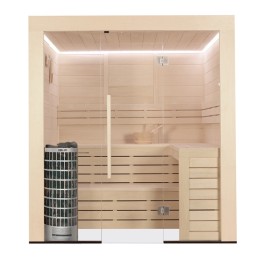 Finská sauna AWT E1205C topol 207x168 9kW Cilindro