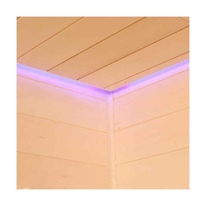 Kombinovaná finská sauna s infrazářiči AWT E1202A IR topol 267x198 9kW Vitro