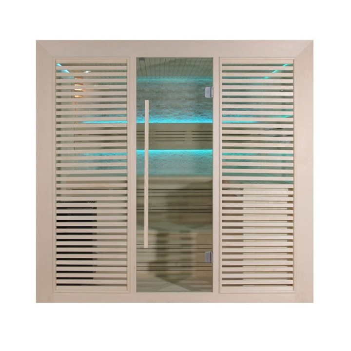 Finská sauna AWT E1201A topol 236x236 9kW Cilindro
