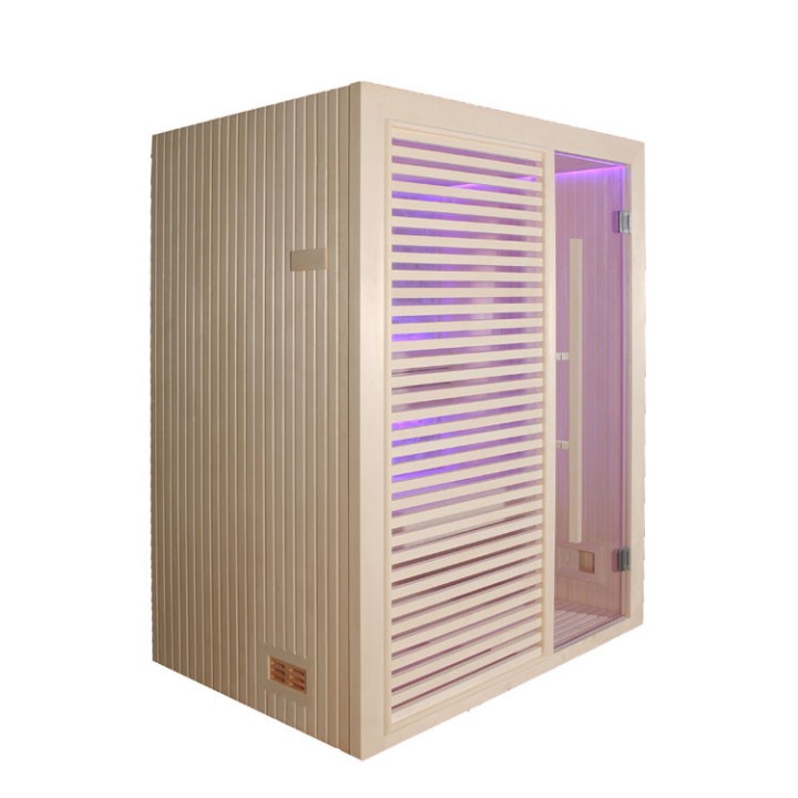 Finská sauna AWT E1402B topol 200x170 9kW Cilindro