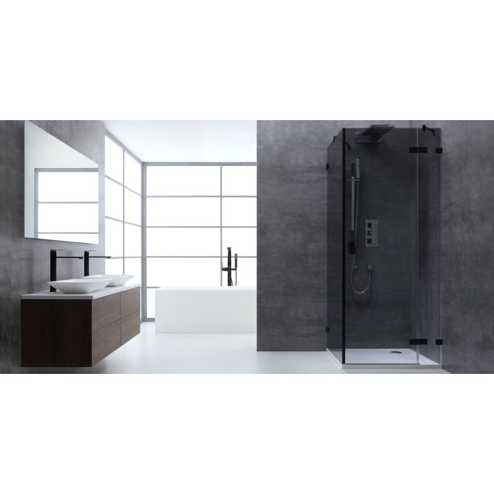 Sprchový kout LAS0900-B černá 90x90 levá verze