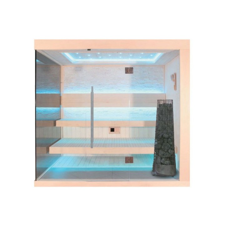 Luxusní finská sauna AWT E1246C Cilindro 180x180x216