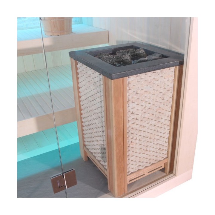 Luxusní finská sauna AWT E1246C Cilindro 180x180x216