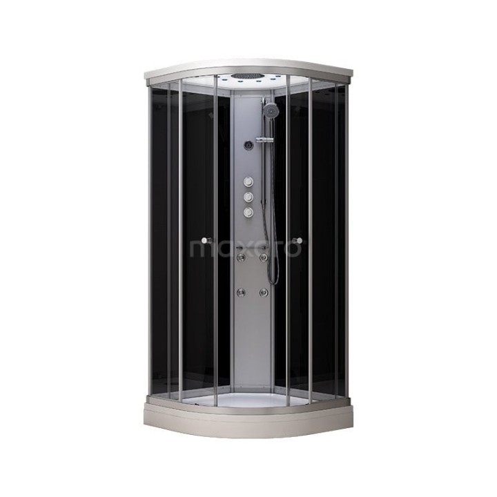 Masážní sprchový box Mocoori Modera černá verze 80x80x219cm