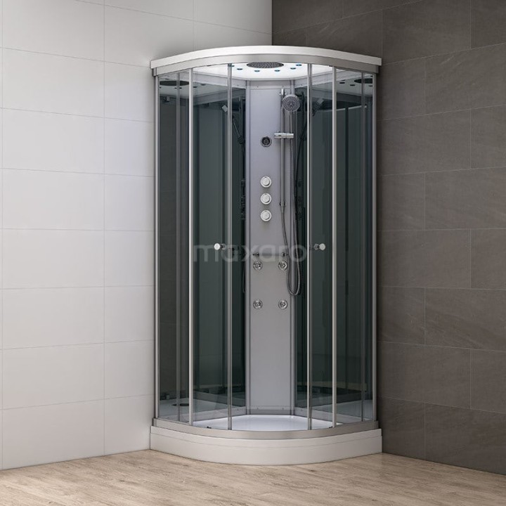 Masážní sprchový box Mocoori Modera šedá verze 80x80x219cm