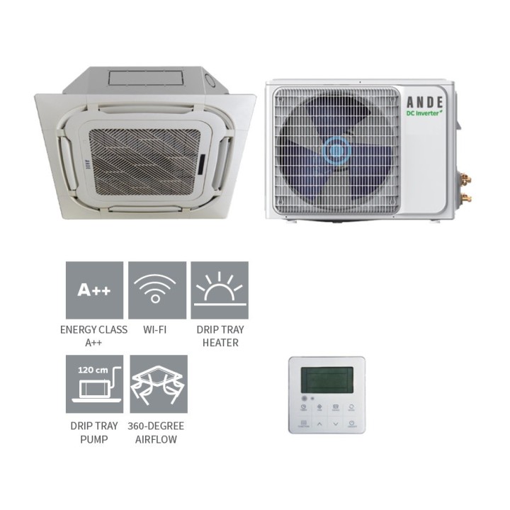 Kazetová klimatizační jednotka ANDE split SET 5,0 kW