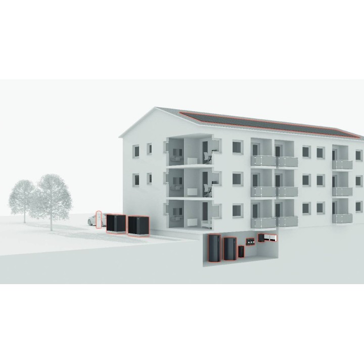Viessmann Vitocal 250-A PRO – kaskáda 2× AWO-AC-AF 251.A40 (80 kW)