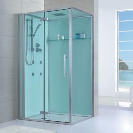 Sprchový masážní box EAGO D989 levá verze s vaničkou 100x100x235