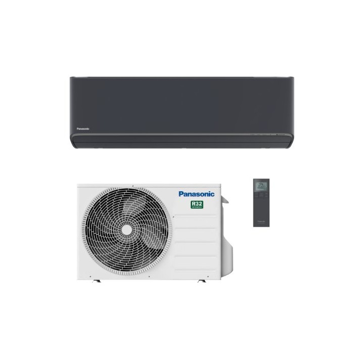 Panasonic KIT-XZ25-CKE-H – klimatizace Etherea XZ nástěnná (grafitově šedá) 2,50 kW (sada vnitřní + venkovní jednotka)