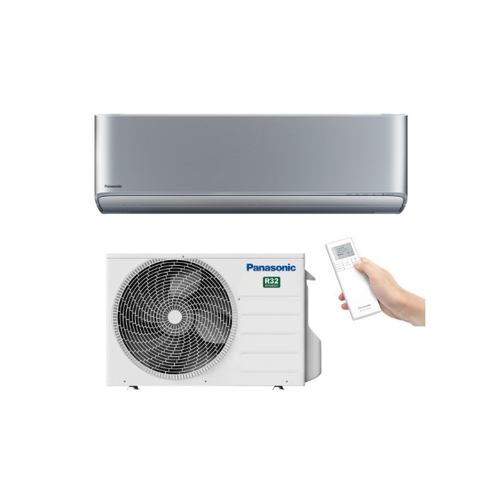 Panasonic KIT-XZ20-CKE – klimatizace Etherea XZ nástěnná (stříbrná) 2,05 kW (sada vnitřní + venkovní jednotka)