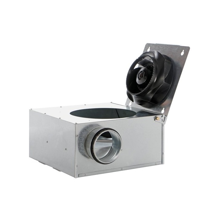 Vortice CA IL CA-IL 200 410/600/830 335/480/550 19,5/29,5/41,5 – radiální potrubní skříňové ventilátory s kovovým opláštěním,
