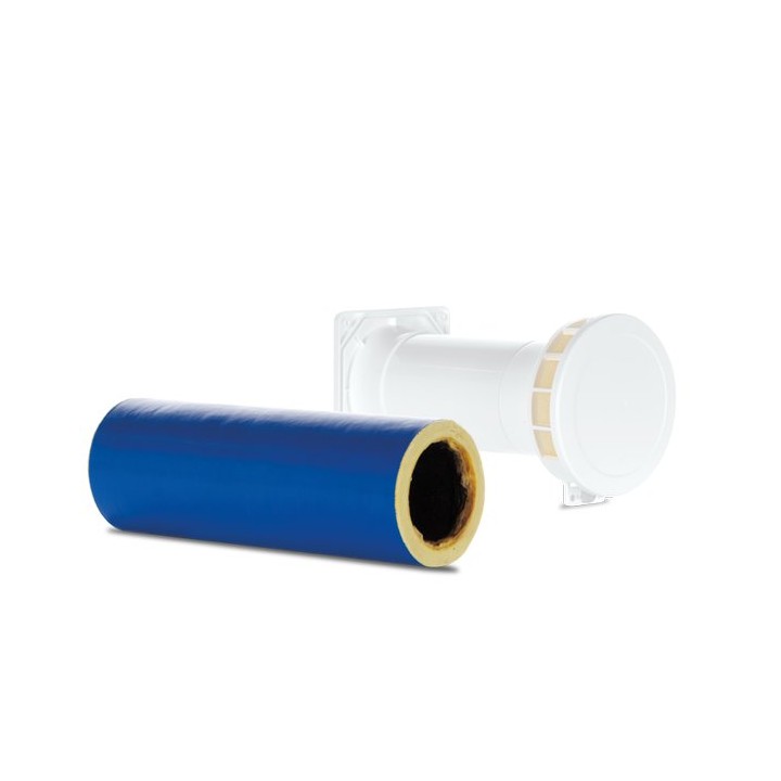 Vortice příslušenství MSDV 100 - Manuální přívodní potrubní ventil s průměrem potrubí 100mm (pro stěny o tloušťce 370mm) s ak