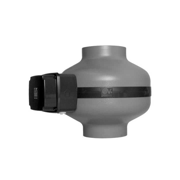 Vortice CA ES CA 160 ES – radiální potrubní ventilátory s kovovým opláštěním a EC motorem (2stupňová regulace nebo plynulá re