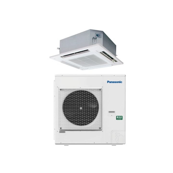 Panasonic KIT-125PU3Z8 – klimatizace PACi NX Standard 4cestná kazetová 90 × 90 12,5 kW (sada vnitřní + venkovní jednotka)