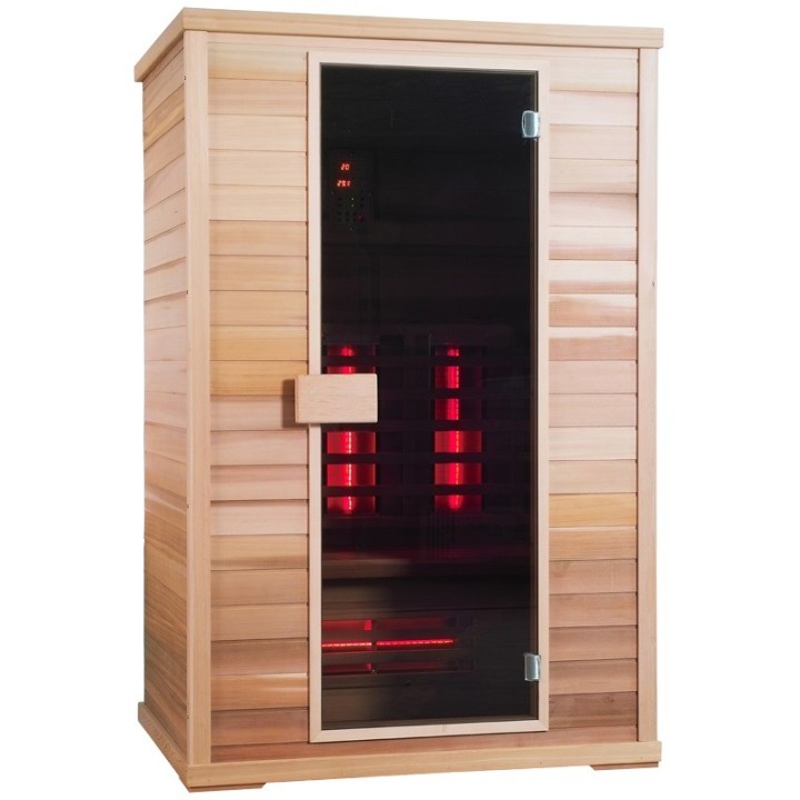  Infračervená sauna EXCLUSIVE THREE / kanadská borovice 130x100x200cm pro 2-3 osoby