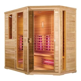 Infračervená sauna EXCLUSIVE SEVEN levá verze / kanadská borovice 210x140x200cm pro 4-5 osob
