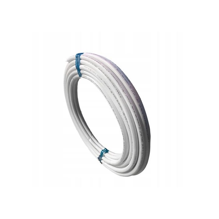 Montážní příslušenství – Izolované měděné potrubí F1548 – kotouč 25m, bílá izolace 12 x 1 mm (1/2")