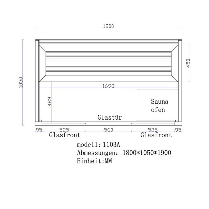 Luxusní finská sauna Bellagio E1103A Cilindro 180x105x190