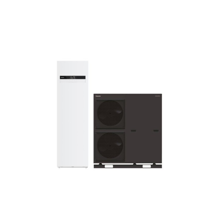 Panasonic KIT-AQC09K9E83 – Aquarea T-CAP All in One řady K, mimořádně tichá venkovní jednotka 9 kW se zásobníkem 260 l (soupr