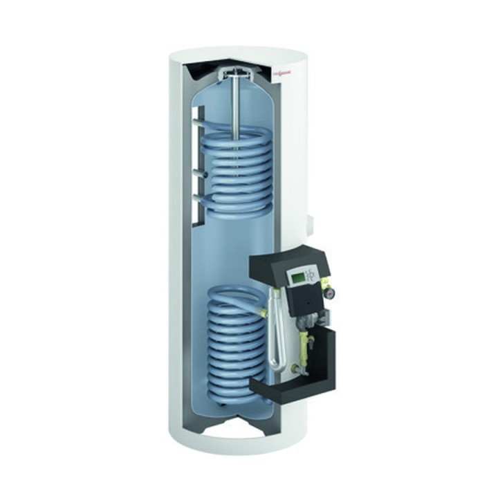 Viessmann Vitocell 100-W typ CVBA, s regulací Vitosolic 100 SD1, objem 400 l
