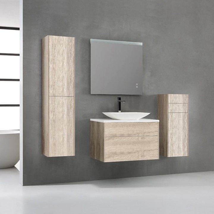 Koupelnová skříňka StoneArt Venice VE-0800pro-1 dubová světlá 80×52