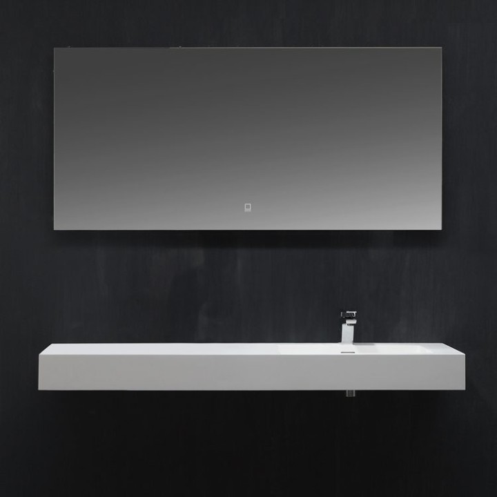 Umyvadlo StoneArt LP4514R z minerálního kamene bílé 140×48 lesklé re