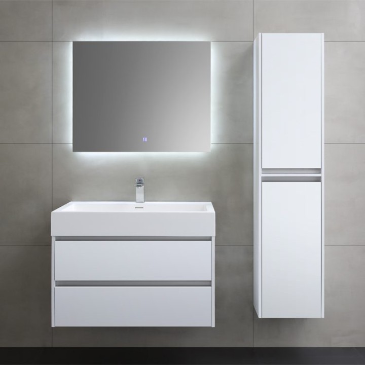 Koupelnový nábytek – set StoneArt Mailand ML-0800 bílý matný 80×48