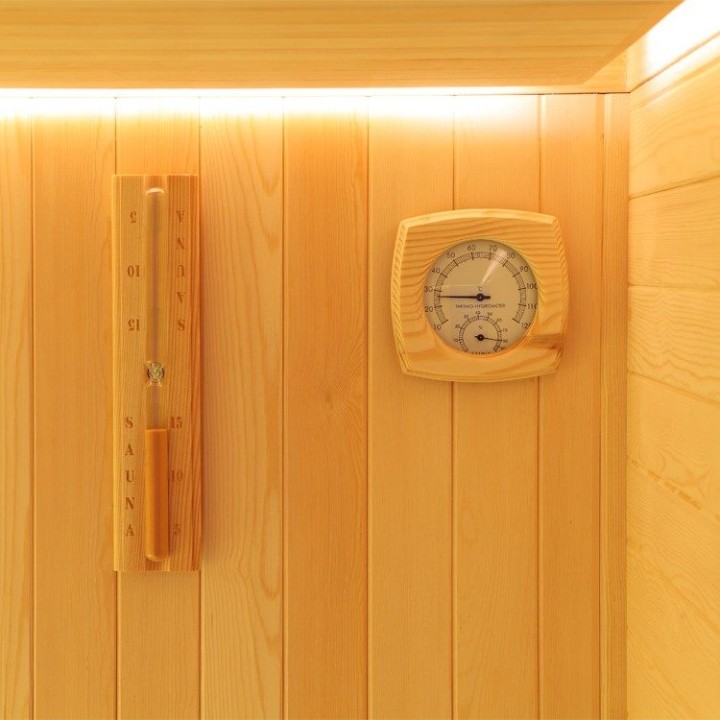 Finská sauna EAGO AWT E1802 borovice 180×180 9 kW Cilindro