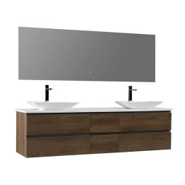 Koupelnový nábytek – set StoneArt Monte Carlo MC-2000pro-1 dubový tmavý 200×52