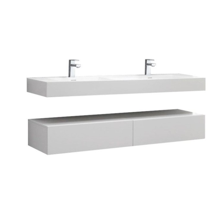 Koupelnová skříňka StoneArt LP4516 bílá 160×48 matná