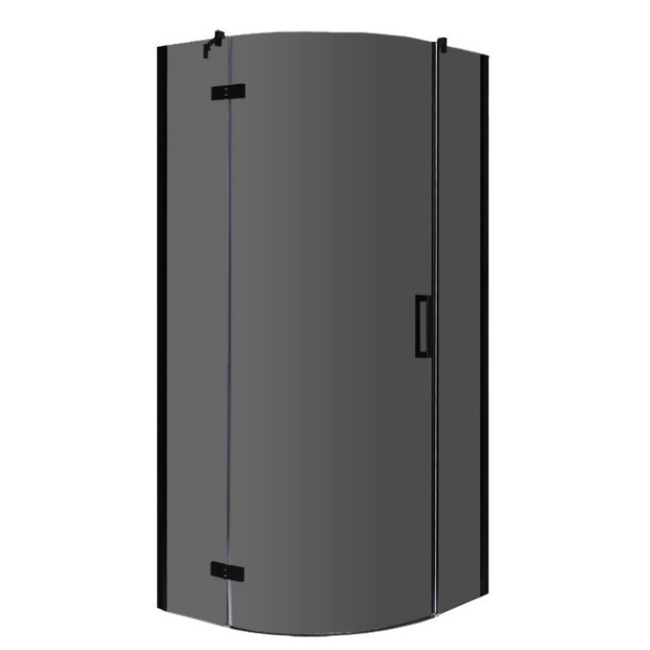 Sprchový kout EAGO AWT LBR1006-B černý 100×100 levé provedení