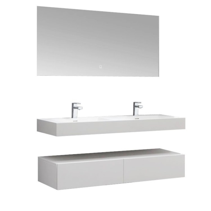 Koupelnový nábytek – set StoneArt LP4514 bílý 140×48 matný