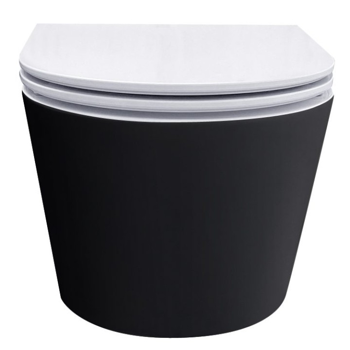 Závěsné WC StoneArt -WC TMS-511P černobílé 52×37 matné