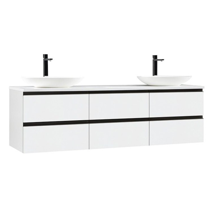 Koupelnová skříňka StoneArt Monte Carlo MC-1800pro-3 bílá 180×52