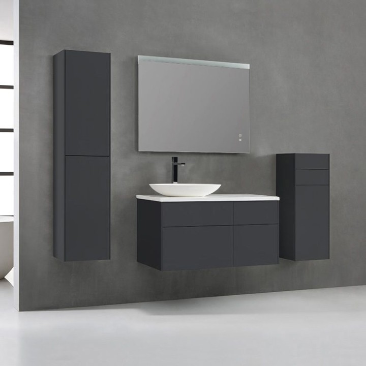 Koupelnová skříňka StoneArt Venice VE-1010pro-3 tmavě šedá 100×52 levé provedení