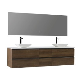 Koupelnový nábytek – set StoneArt Monte Carlo MC-2000pro-2 dubový tmavý 200×52